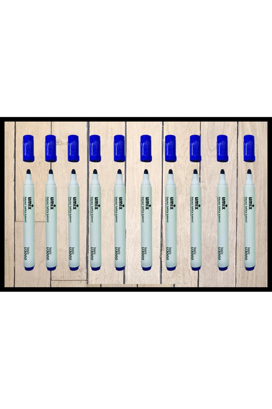 TAHTA KALEMİ MAVİ 10'LU PAKET UMİX