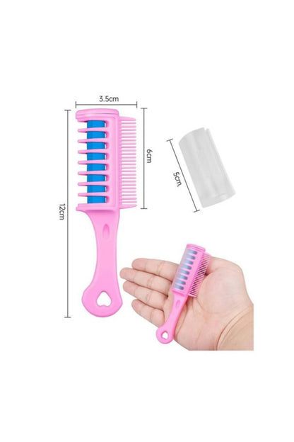 Saç Boyama Tarağı 3 lü 1 Paket Saç Boyama Tarak Pembe Mor ve Pembe Parlak Renkler Uygulaması Kolay