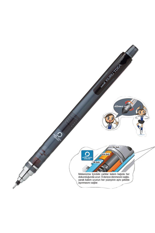 -ball Kuru Toga T 0.5 Versatil Kalem Siyah M5-450t Siyah