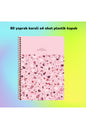 KARELİ A4 80 YAPRAK PLASTİK KAPAK TELLİ DEFTER TERAZZO KESKİN COLOR