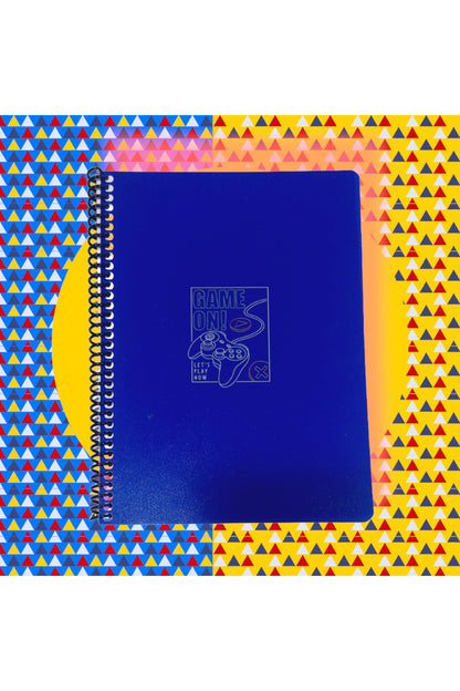 16x22 Cm 80 Yaprak Çizgisiz Plastik Kapak Telli Defter 60 Gram Beyaz Sayfa