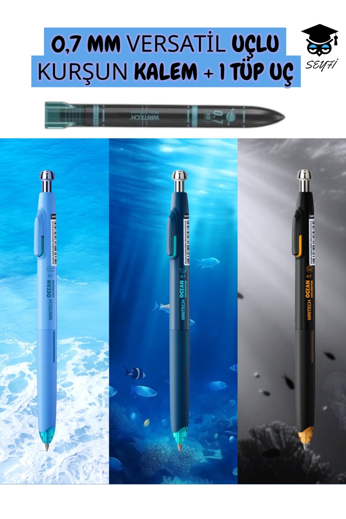 0,7 MM VERSATİL UÇLU KURŞUN KALEM SETİ + 1 TÜP UÇ W-5144 WRİTECH