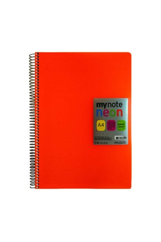 Flex 100 Yp Spiralli Pp Kapak A/4 Kareli Neon Defter (1 ADET)