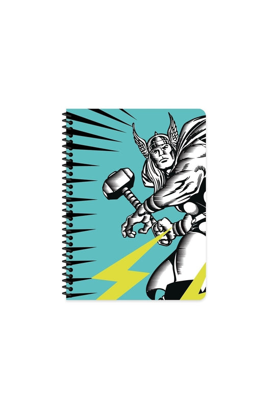16x22 Cm Çizgisiz Marvel Karton Kapak Telli Defter 80 Yaprak 60 Gr Beyaz Sayfa