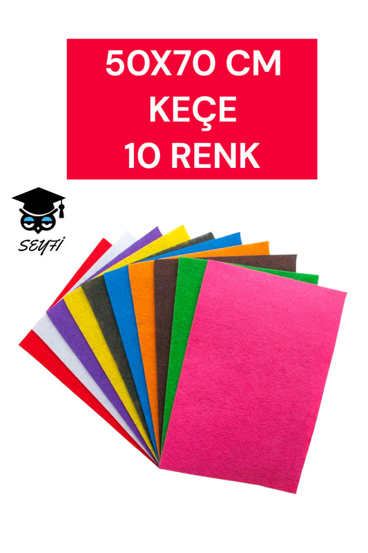 50X70 CM KEÇE 10 RENK