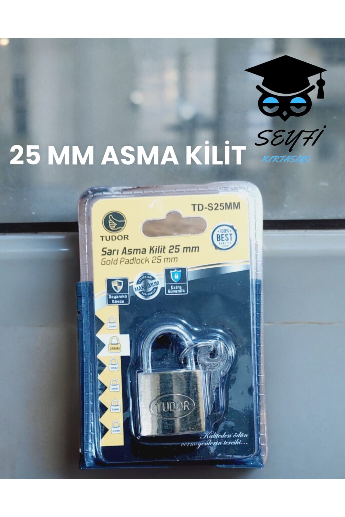 25 CMM ASMA KİLİT DOLAP KİLİDİ PASLANMAZ DARBEYE DAYANIKLI