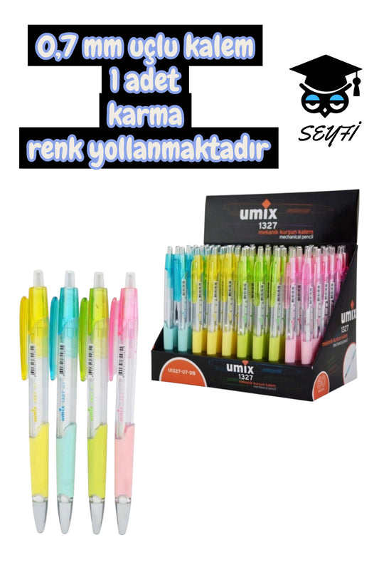 0,7 mm uçlu kalem 1 adet karma renk yollanmaktadır 1327