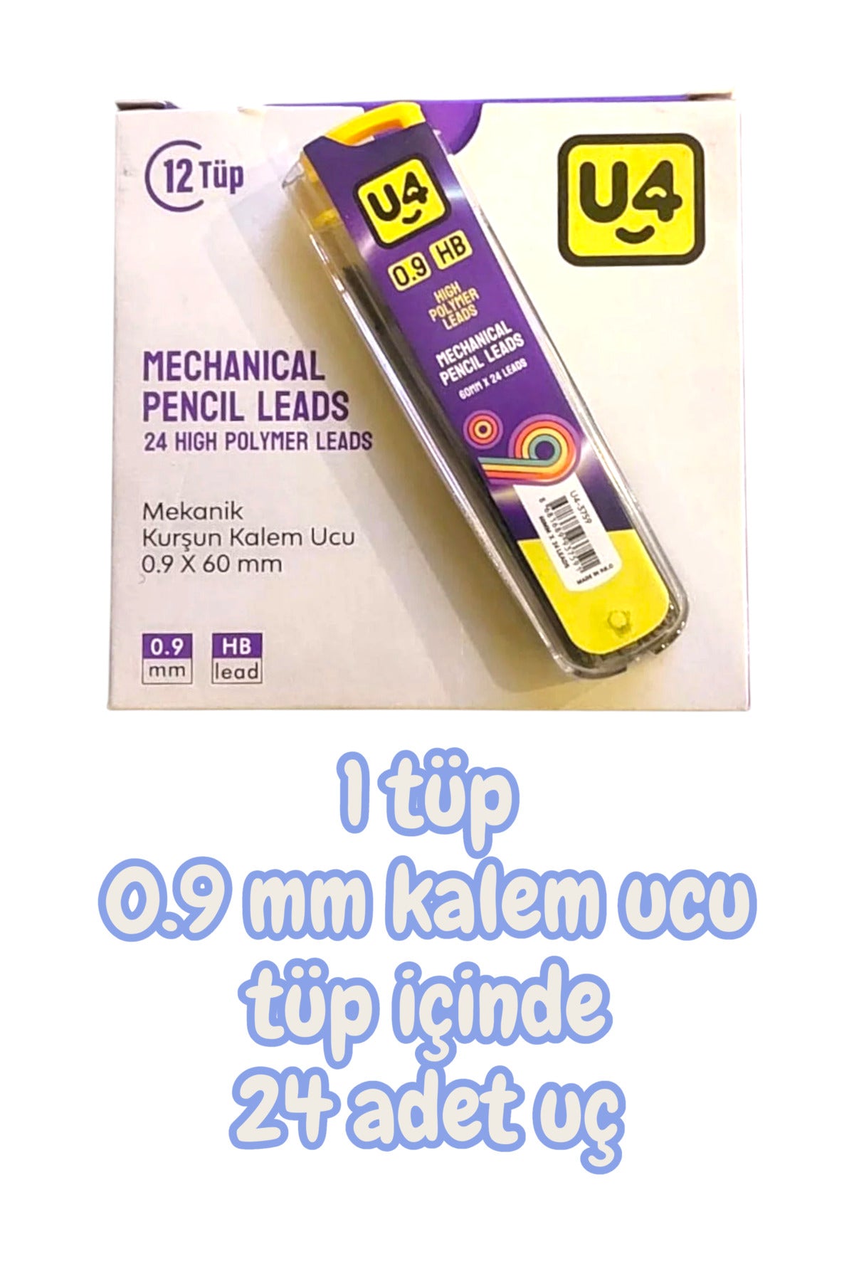 1 tüp 0.9 mm kalem ucu tüp içinde 24 adet uç