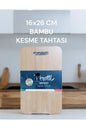 16X26 CM KESME TAHTASI BAMBU VERNİKLİ KALİTELİ MALZEME