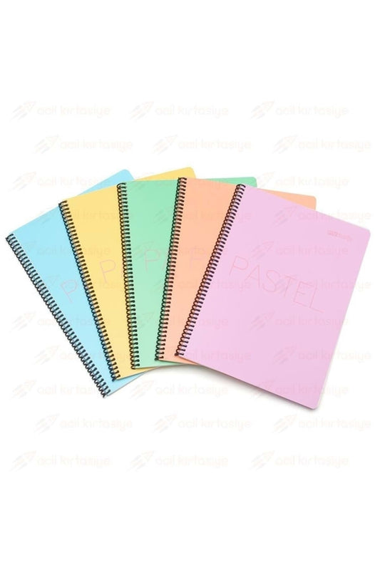 Spiralli Telli Pp Kapak A4- 120 Yaprak Kareli Defter 4 Adet