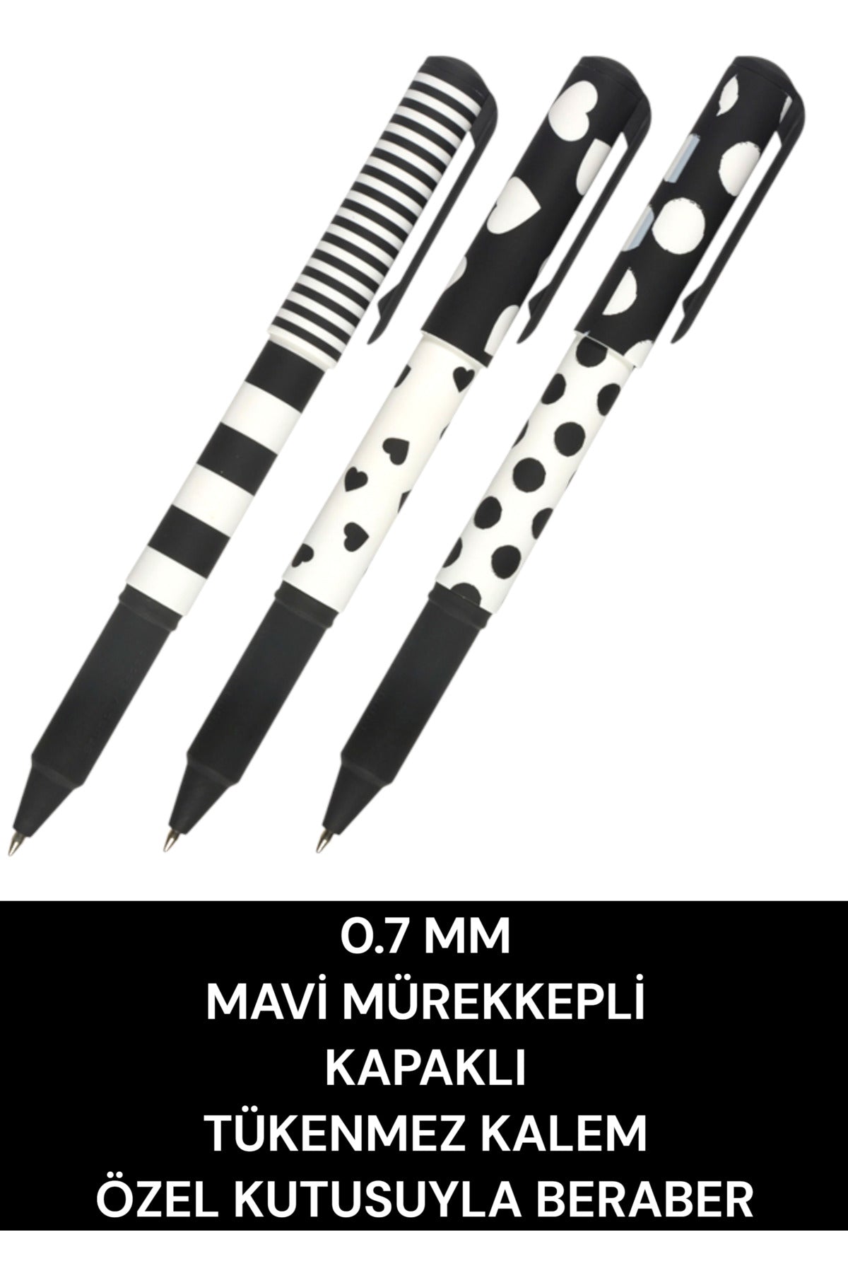0.7 MM MAVİ MÜREKKEPLİ KAPAKLI TÜKENMEZ KALEM ÖZEL KUTUSUYLA BERABER