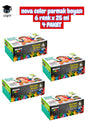 nova color parmak boyası 6 renk x 25 ml 4 PAKET