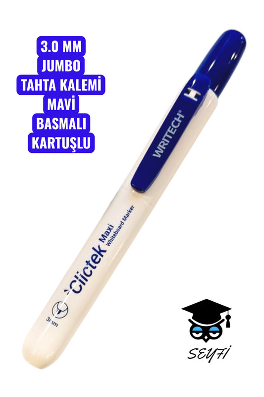 3.0 MM JUMBO TAHTA KALEMİ BASMALI DEĞİŞTİRİLEBİLİR KARTUŞLU WRİTECH EKSTRA KALIN UÇ