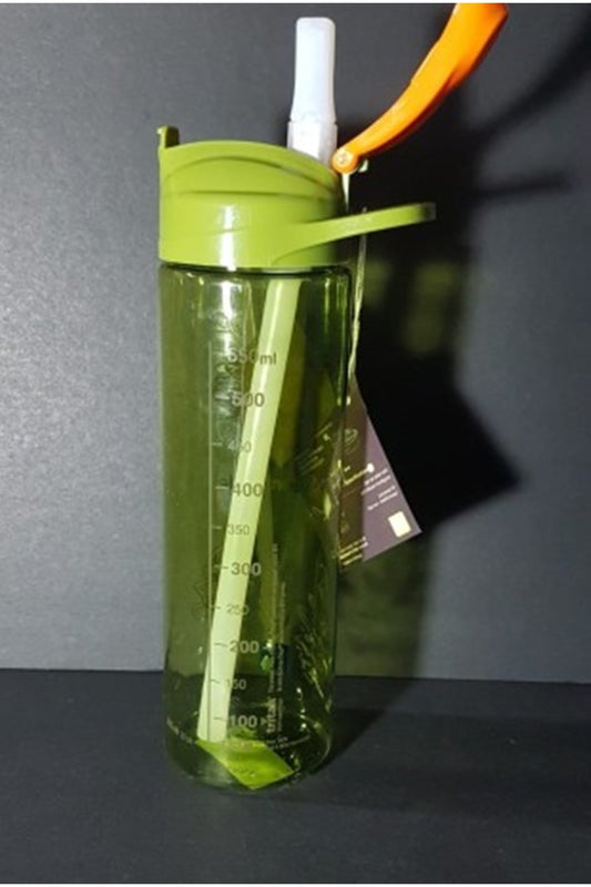 Amazon Tritan Desenli Pipetli Matara 630cc