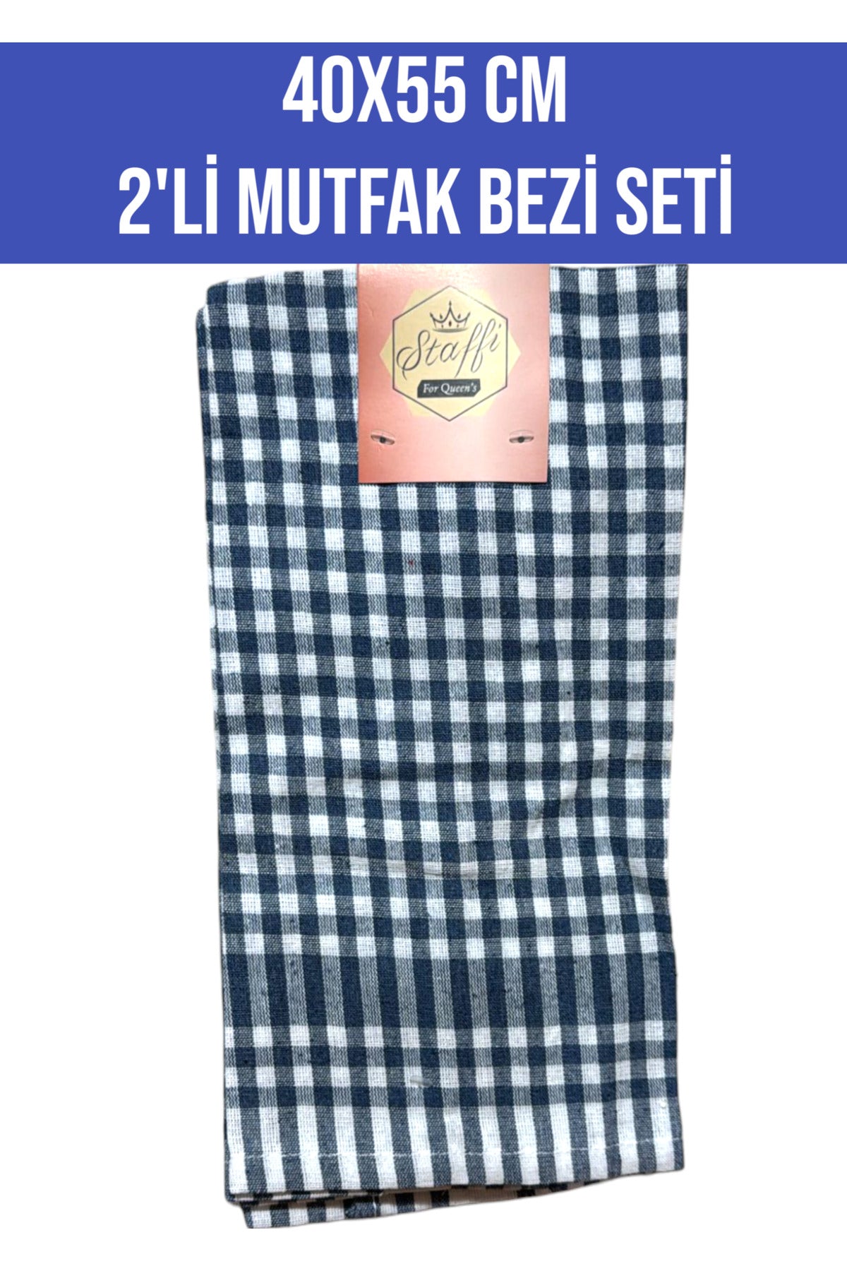 40x55 CM 2'Lİ MUTFAK TEMİZLİK BEZİ SETİ