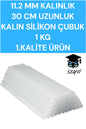 11.2 MM KALINLIK 30 CM UZUNLUK KALIN SİLİKON ÇUBUK 1 KG 1. KALİTE ÜRÜN