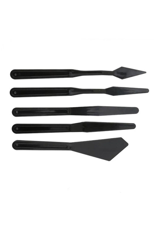 Plastik Spatül Set 5'li Siyah