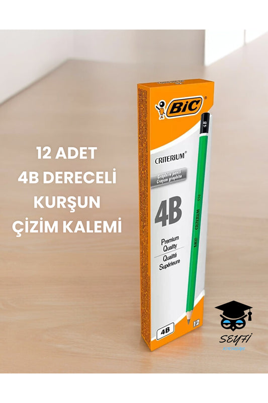 4B DERECELİ RESİM KALEMİ 12 ADET