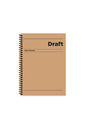 Keskin Color Draft Spiralli Kahverengi Sert Kapak 80 Yaprak 17*24 Çizgili Defter