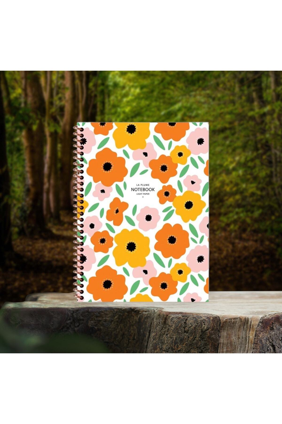 A4 80 Yaprak Çizgisiz Telli Plastik Kapak Hafif Defter 60 Gr Ivory Kağıt Göz Yormayan Defter