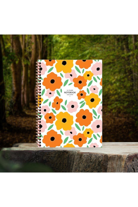 A4 80 Yaprak Çizgisiz Telli Plastik Kapak Hafif Defter 60 Gr Ivory Kağıt Göz Yormayan Defter
