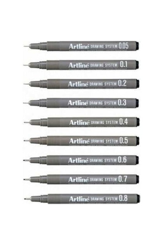 Drawing System Teknik Çizim Kalemi 9'lu Tam Set