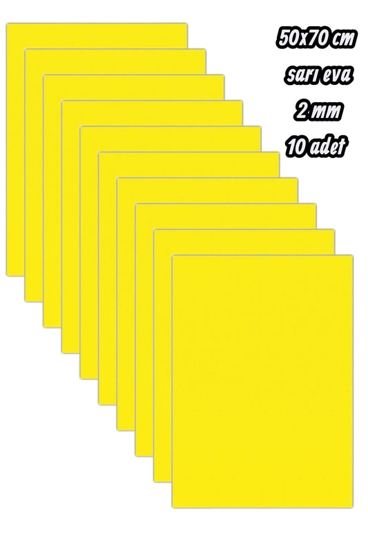 50x70 cm sarı eva 2 mm 10 adet