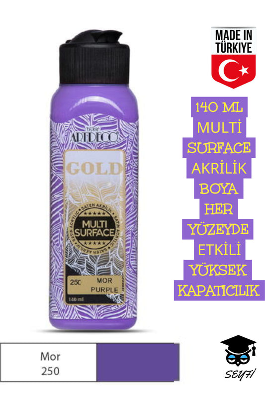140 ML MULTİ SURFACE AKRİLİK BOYA HER YÜZEYDE ETKİLİ YÜKSEK KAPATICILIK