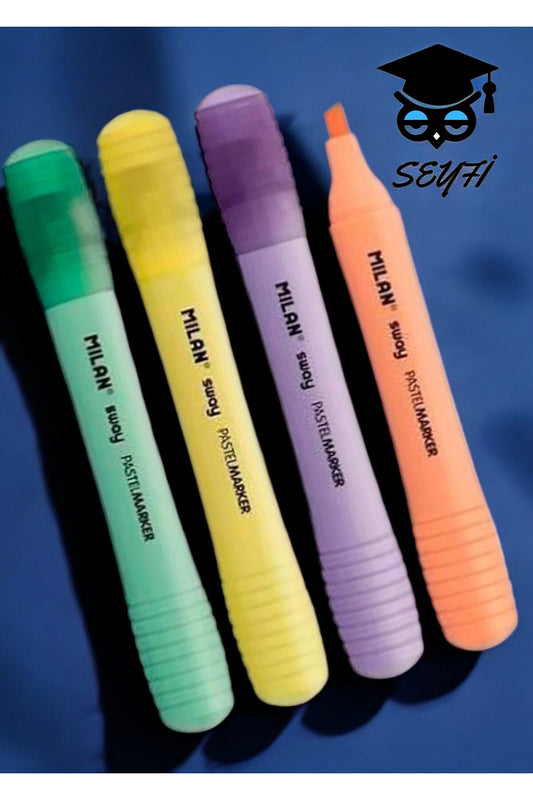 FOSFORLU KALEM 4 RENK PASTEL RENKLER MİLAN KALİTESİ MADE İN SPAİN