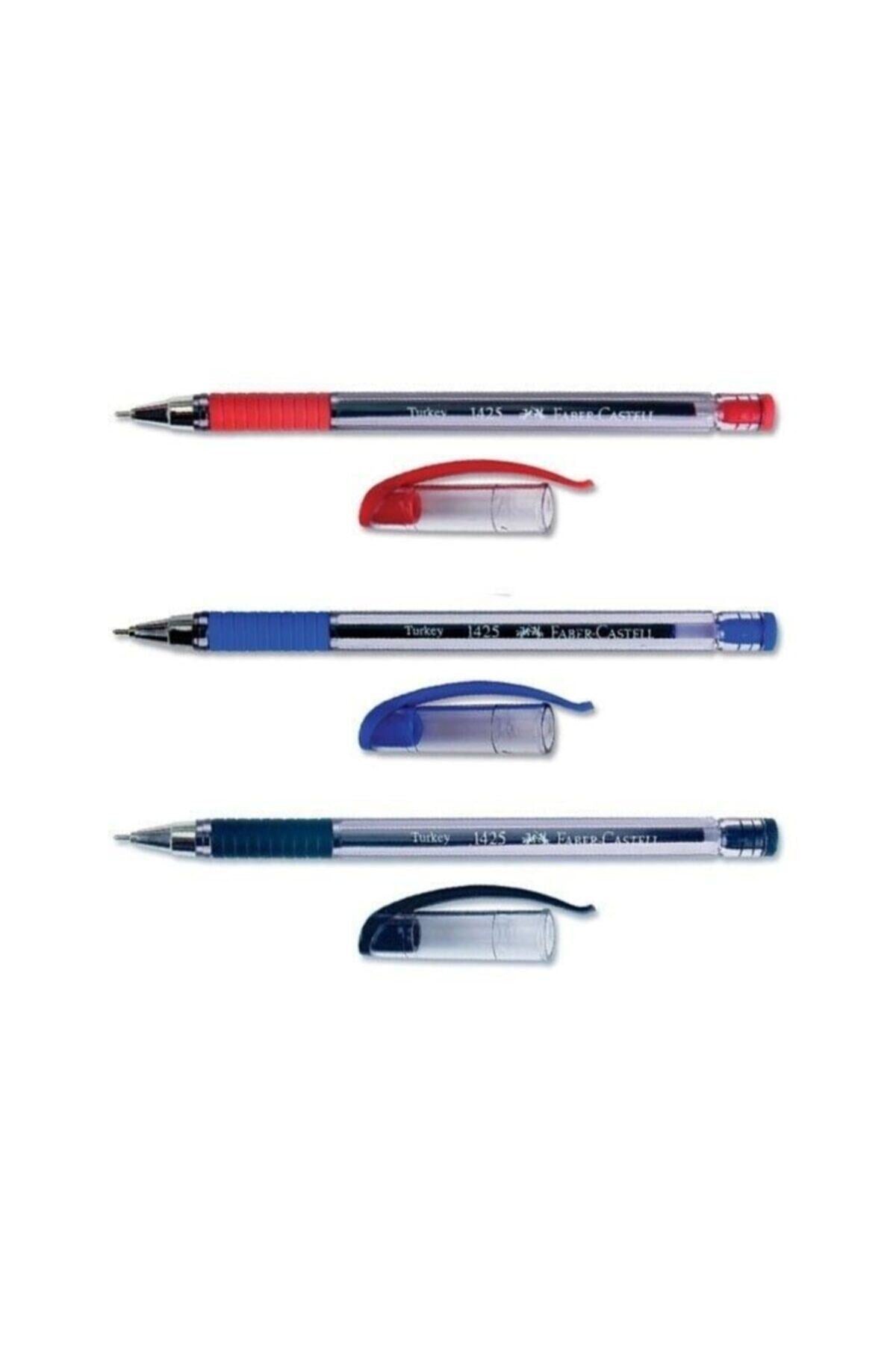 Faber 1425 Inçe Iğne Uçlu Tükenmez Kalem 0,7mm 3 Farklı Renk