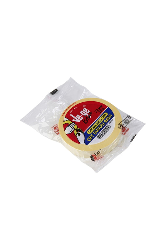 | Çift Taraflı Bant, 24 Mm X 25 M, Şeffaf, Güçlü Yapışkan, Iz Bırakmaz, Kaplama Ve Sabitleme I