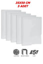 5 Adet 35x50 Cm Bez Tuval Arkadan Zımbalı Kalın Şase 210 Gr %70 Polyester % 30 Pamuk Bez