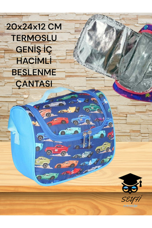 20x24x12 CM TERMOSLU GENİŞ İÇ HACİMLİ BESLENME ÇANTASI