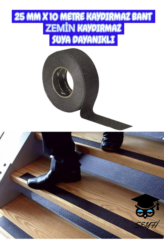 25 MM X 10 METRE KAYDIRMAZ BANT ZEMİN KAYDIRMAZ SUYA DAYANIKLI