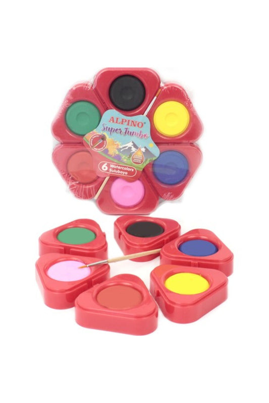 Süper Jumbo Sulu Boya 6 Lı