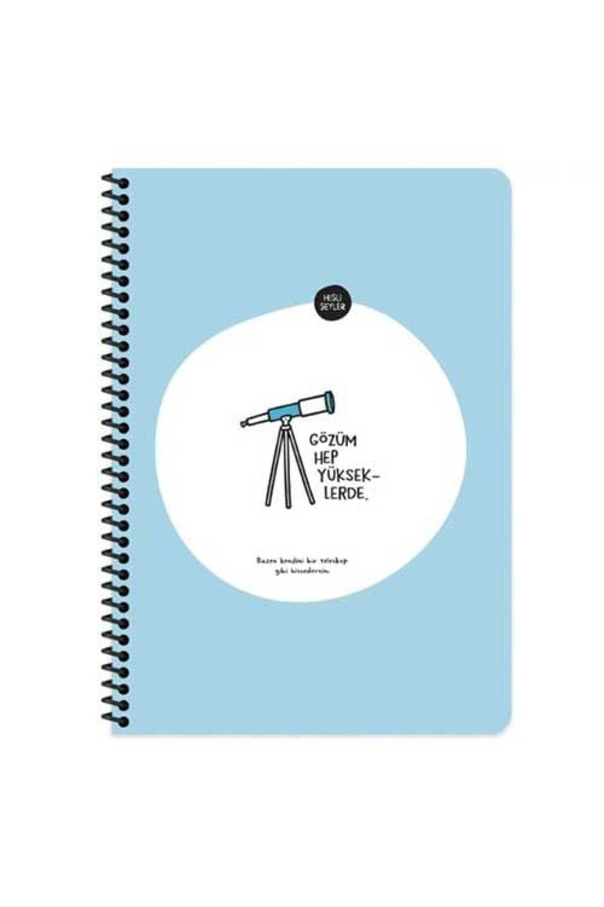 16,5*22,5 80yp.kar.stickerli Defter - Gözüm Yükseklerde