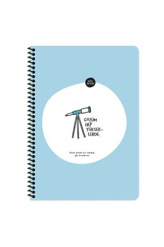 16,5*22,5 80yp.kar.stickerli Defter - Gözüm Yükseklerde