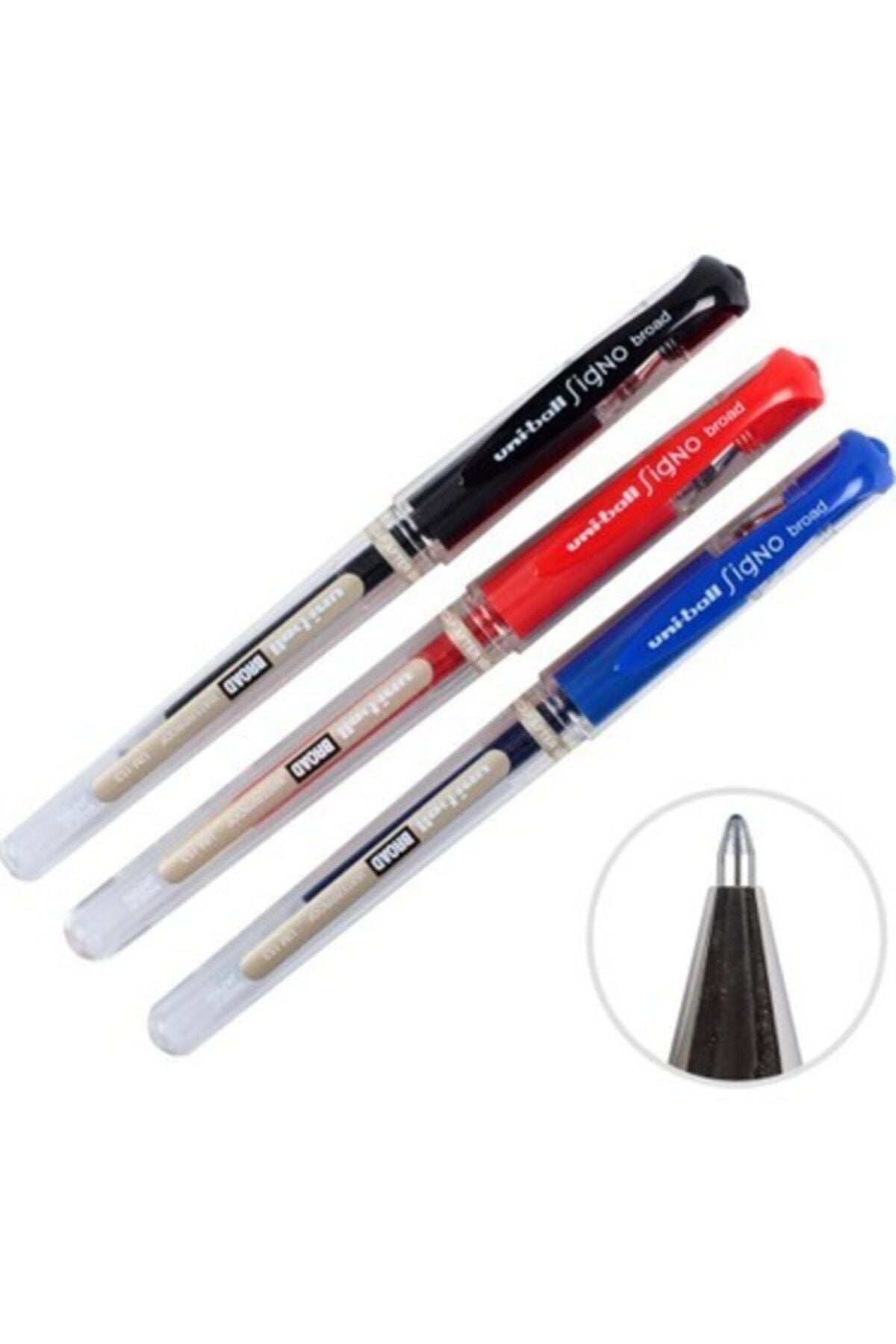 Uniball Signo Broad 3'lü Imza Kalemi Seti 1,0mm(siyah-mavi-kırmızı)