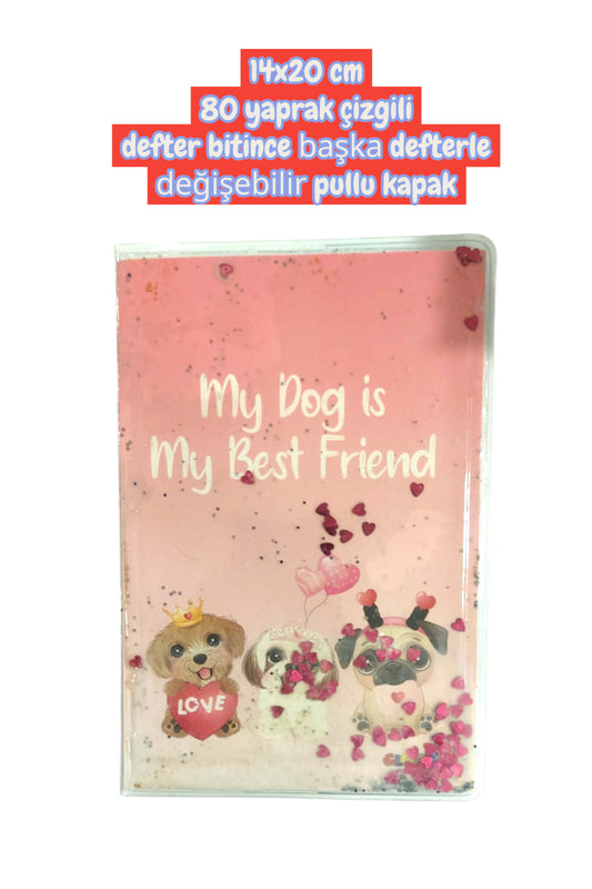 14x20 cm 80 yaprak çizgili defter bitince başka defterle değişebilir pullu kapak