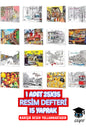 1 Adet 25x35 Resim Defteri 25 Yaprak
