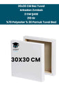 30X30 CM Bez Tuval Arkadan Zımbalı 2 CM ŞASE 210 Gr %70 Polyester % 30 Pamuk Tuval Bezi
