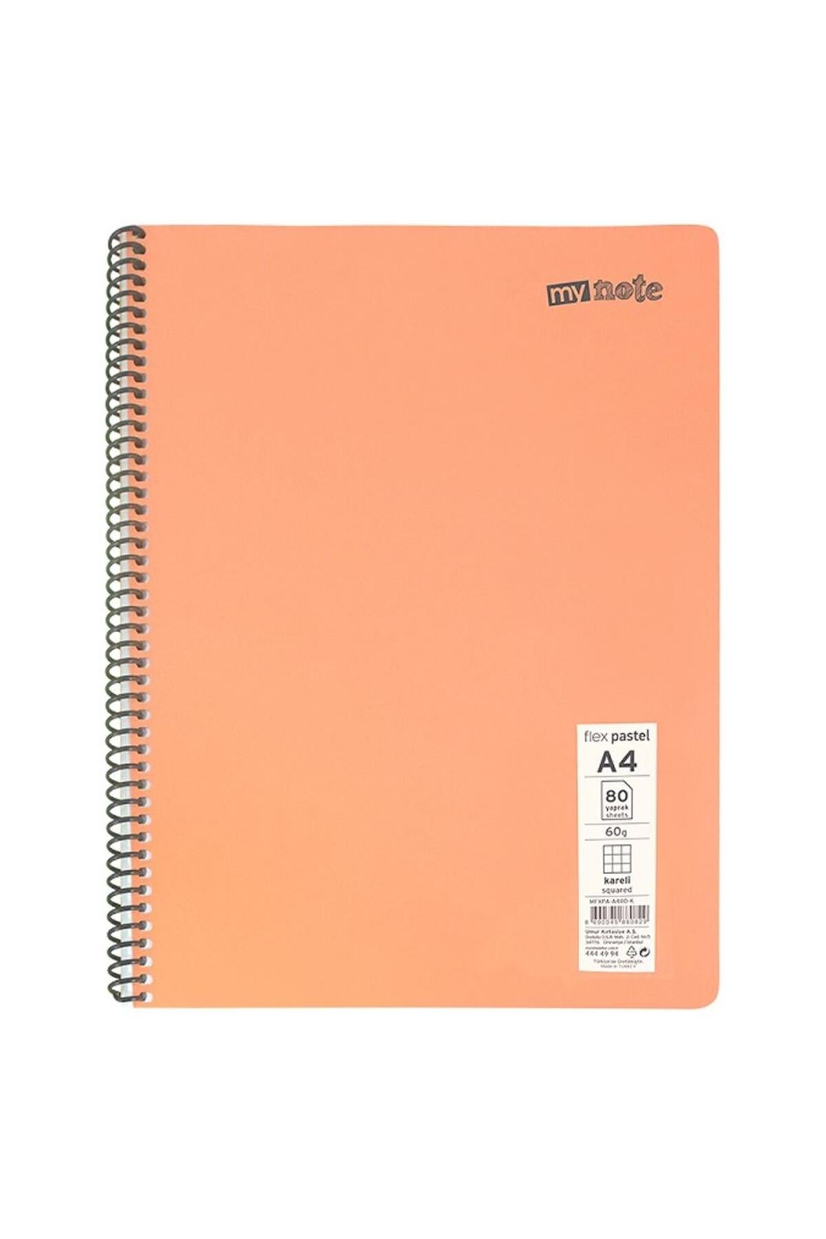 Mynote Defter Flex Pastel A4 120 YP Çizgili
