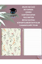 20x30 CM (A4) 80 YAPRAK ÇİZGİLİ KARTON KAPAK TELLİ DEFTER BEYAZ SAYFALI KOPARTILABİLİR SAYFALAR