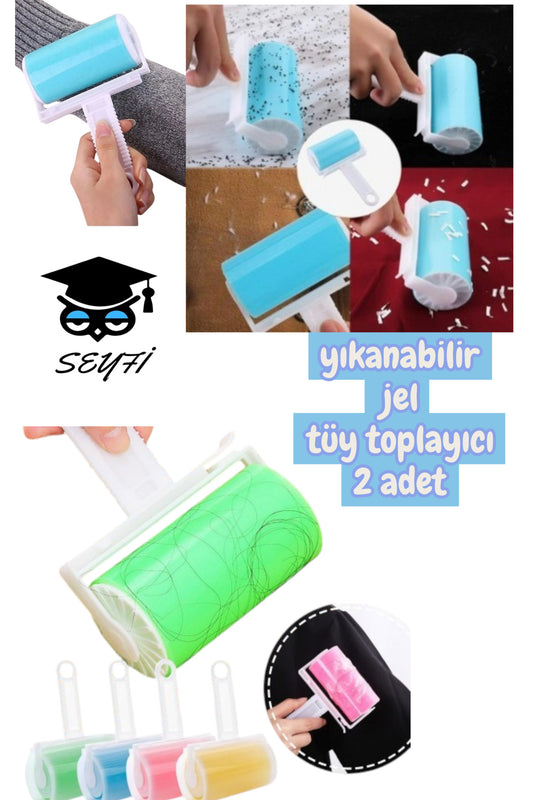 yıkanabilir jel tüy toplayıcı 2 adet