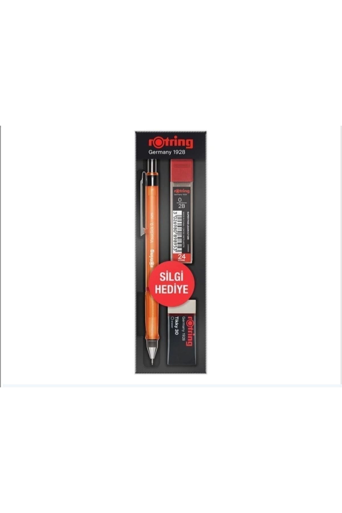 0.7 MM VİSUCLİCK+MİN SİLGİ OKUL SETİ PEMBE