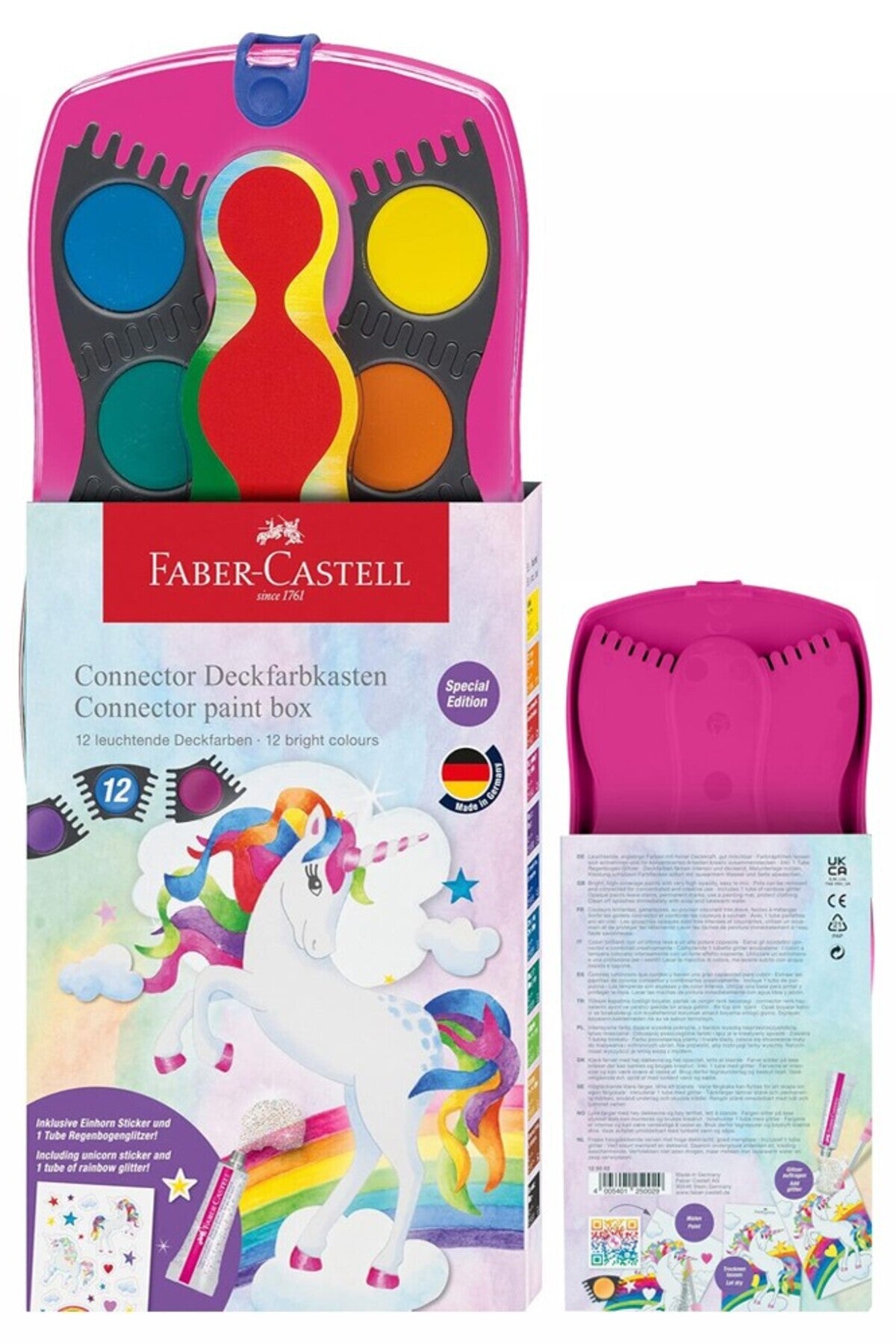 12 Renk Sulu Boya 1 Adet Unicorn Tek Boynuzlu At Suluboya 12 li Değişebilir Tablet Connectör