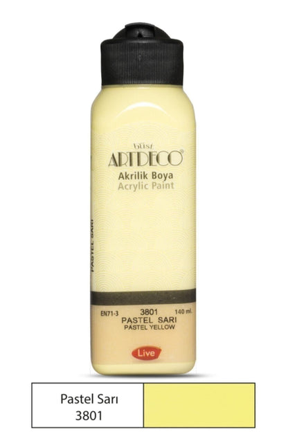 Akrilik Boya 6x140 ml. Pastel Renkler