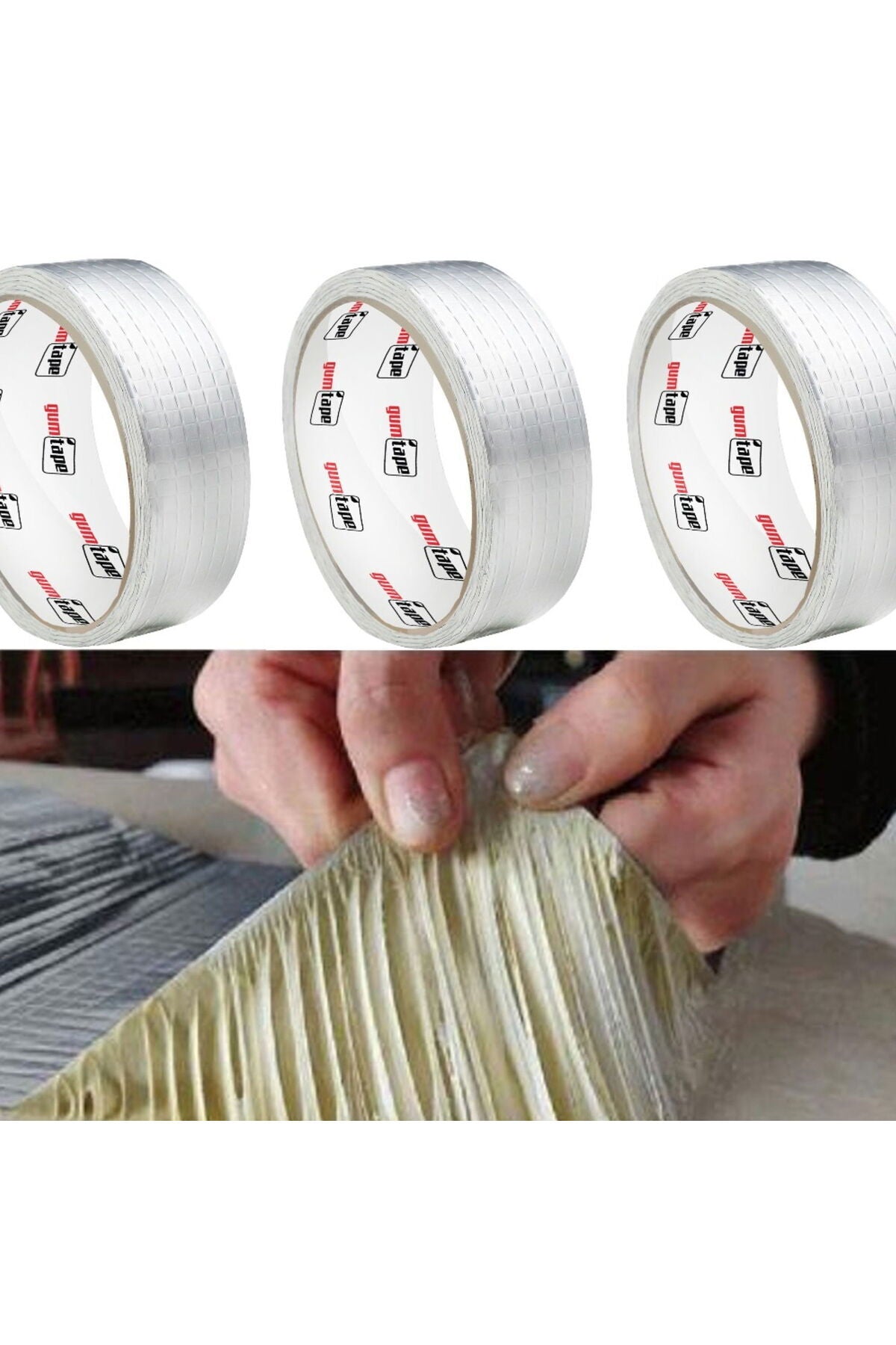 Sızdırmazlık Tamir Bandı Su Geçirmez Çamur-sakız Bant 48 Mm*2 Mtr