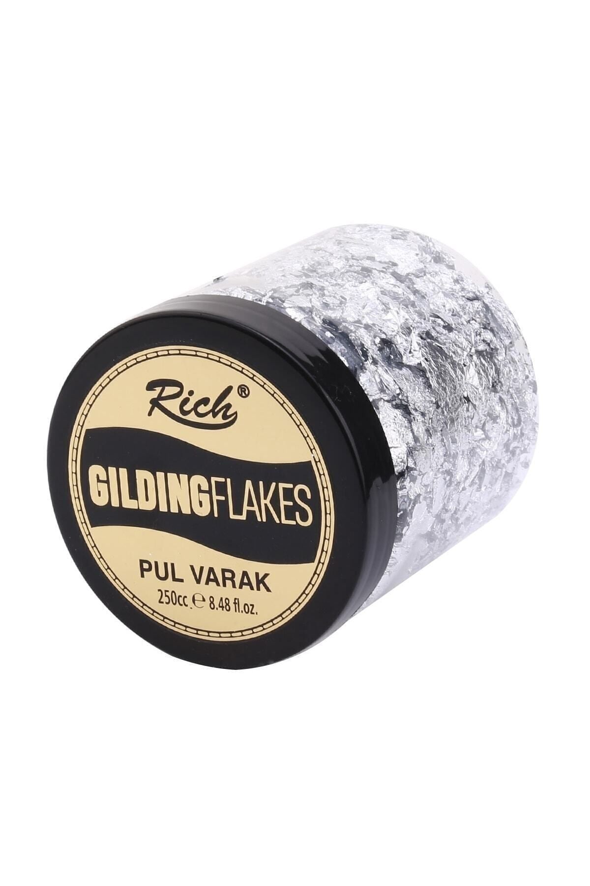 Gilding Flakes Pul Varak 250 Cc Gümüş
