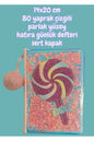 14x20 cm 80 yaprak çizgili parlak yüzey hatıra günlük defteri sert kapak